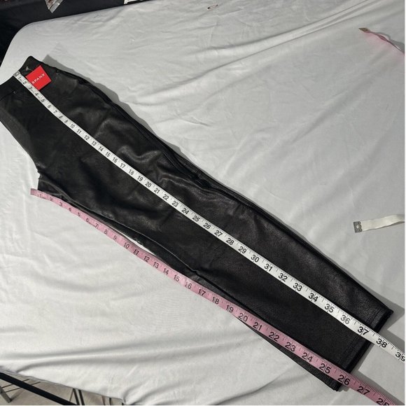 NWT $148‎ Spanx [ Medium ] Faux Leather-Like Ankle Skinny Pants in Black  _ - Picture 11 of 14